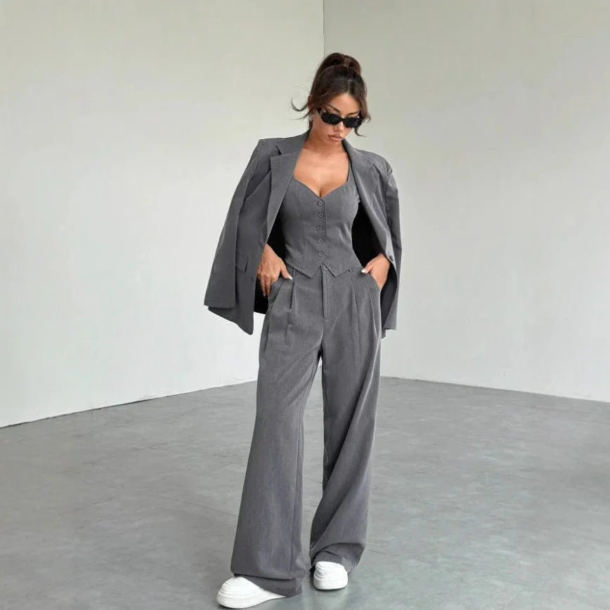 Women's Autumn And Winter Style Casual Three - piece Suit Pack - Elevra