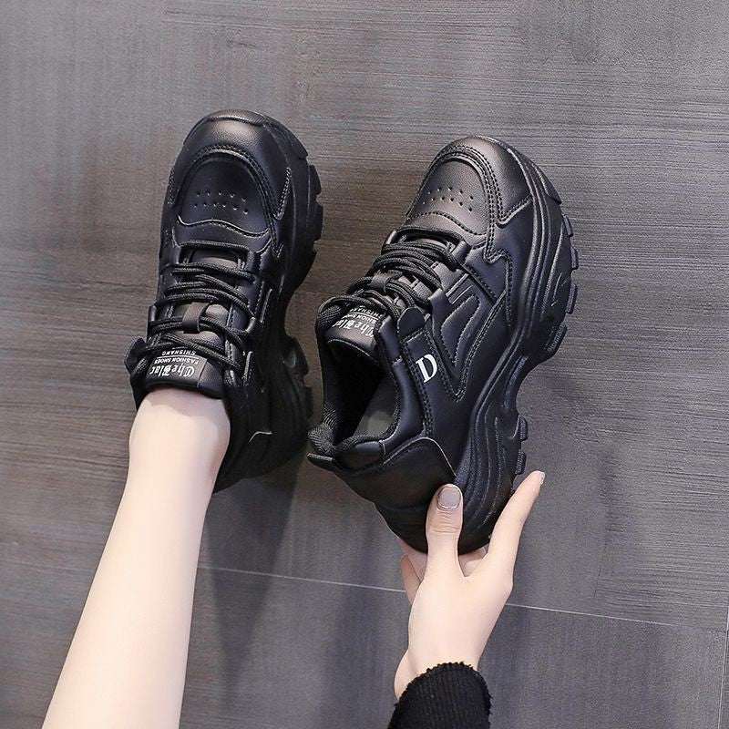 Women's Shoes Autumn Hidden Heel White Shoes Female Sneaker - Elevra