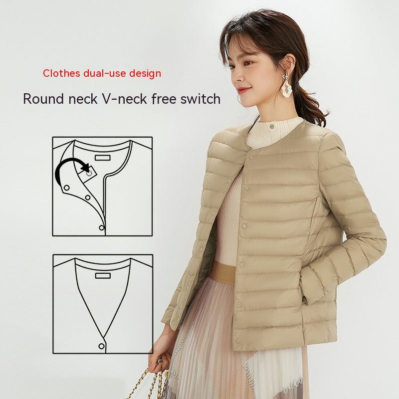 90 Velvet Female Liner Lightweight Down Jacket Female - Elevra