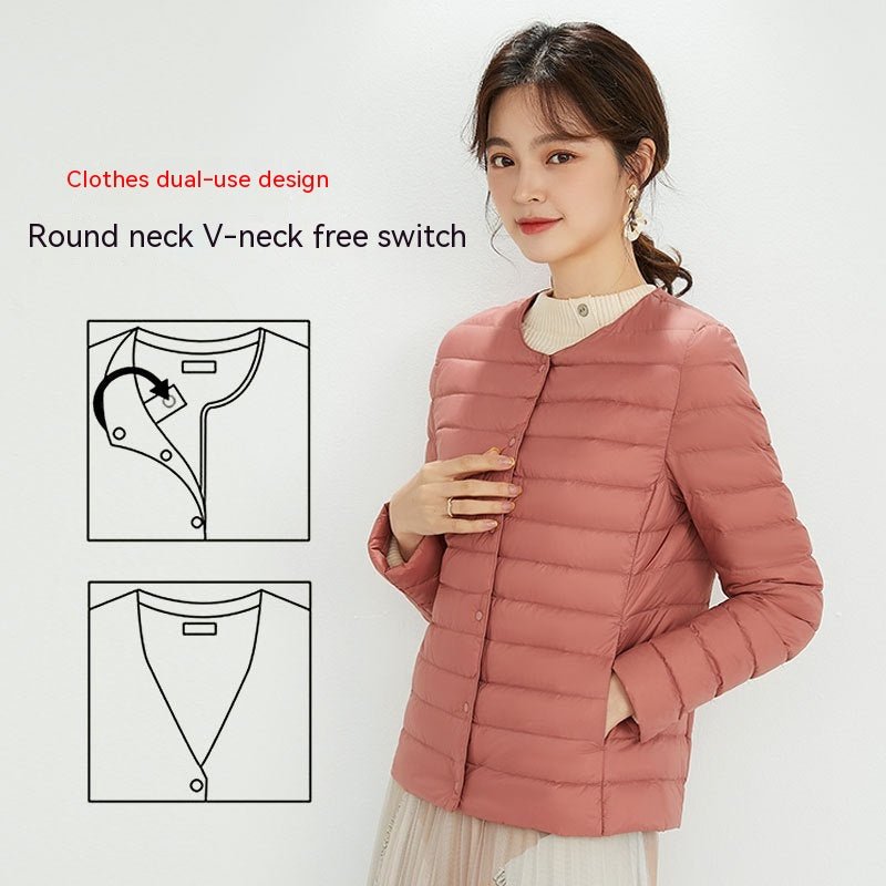 90 Velvet Female Liner Lightweight Down Jacket Female - Elevra