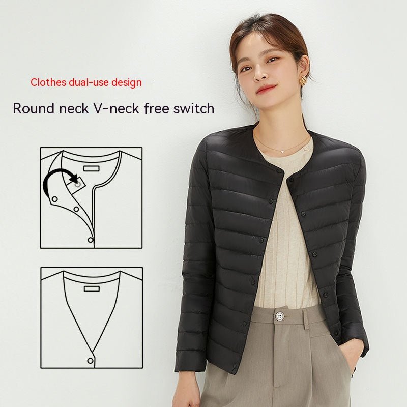 90 Velvet Female Liner Lightweight Down Jacket Female - Elevra