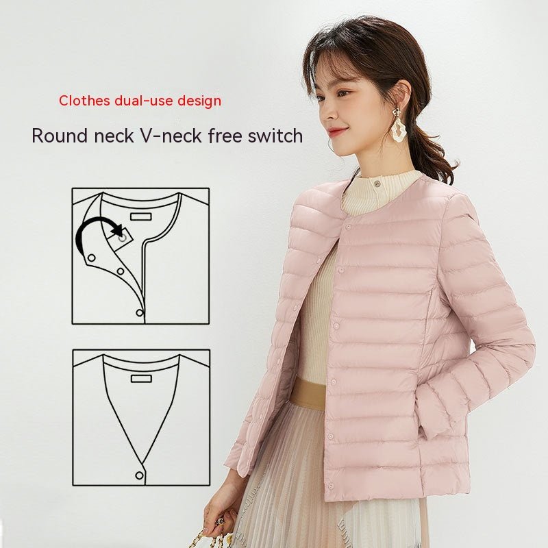 90 Velvet Female Liner Lightweight Down Jacket Female - Elevra
