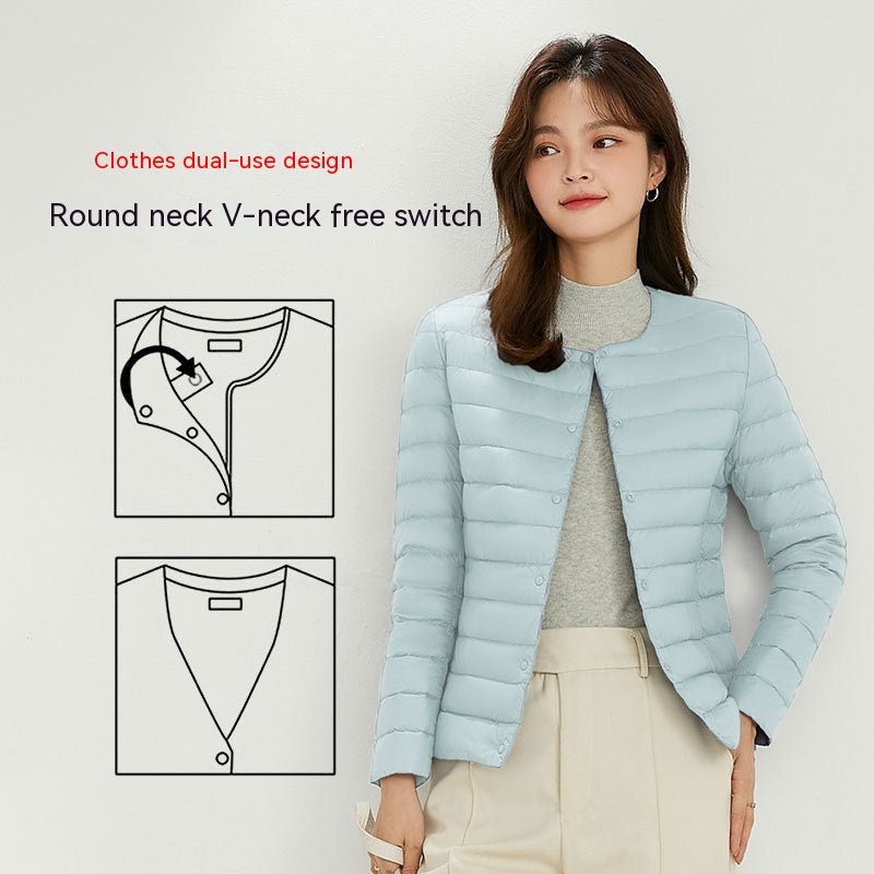 90 Velvet Female Liner Lightweight Down Jacket Female - Elevra