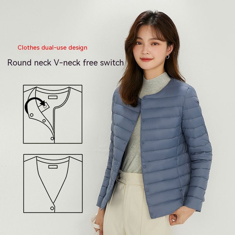 90 Velvet Female Liner Lightweight Down Jacket Female - Elevra