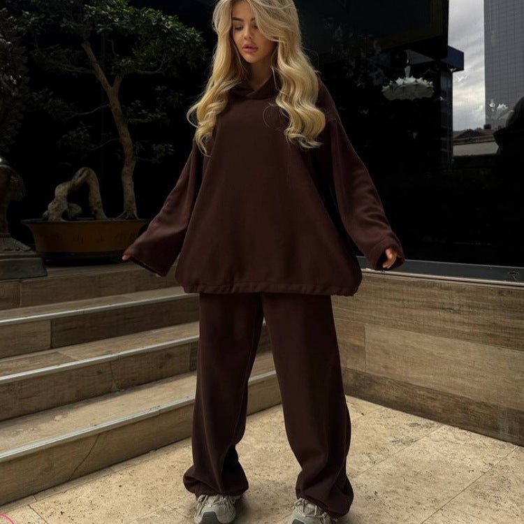 Casual European And American Polar Fleece Women's Suit - Elevra