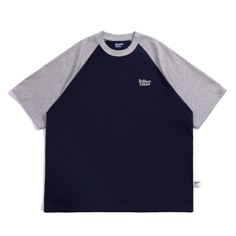 Casual Japanese Junior Raglan Sleeve T-shirt Bottoming Shirt For Men - Elevra