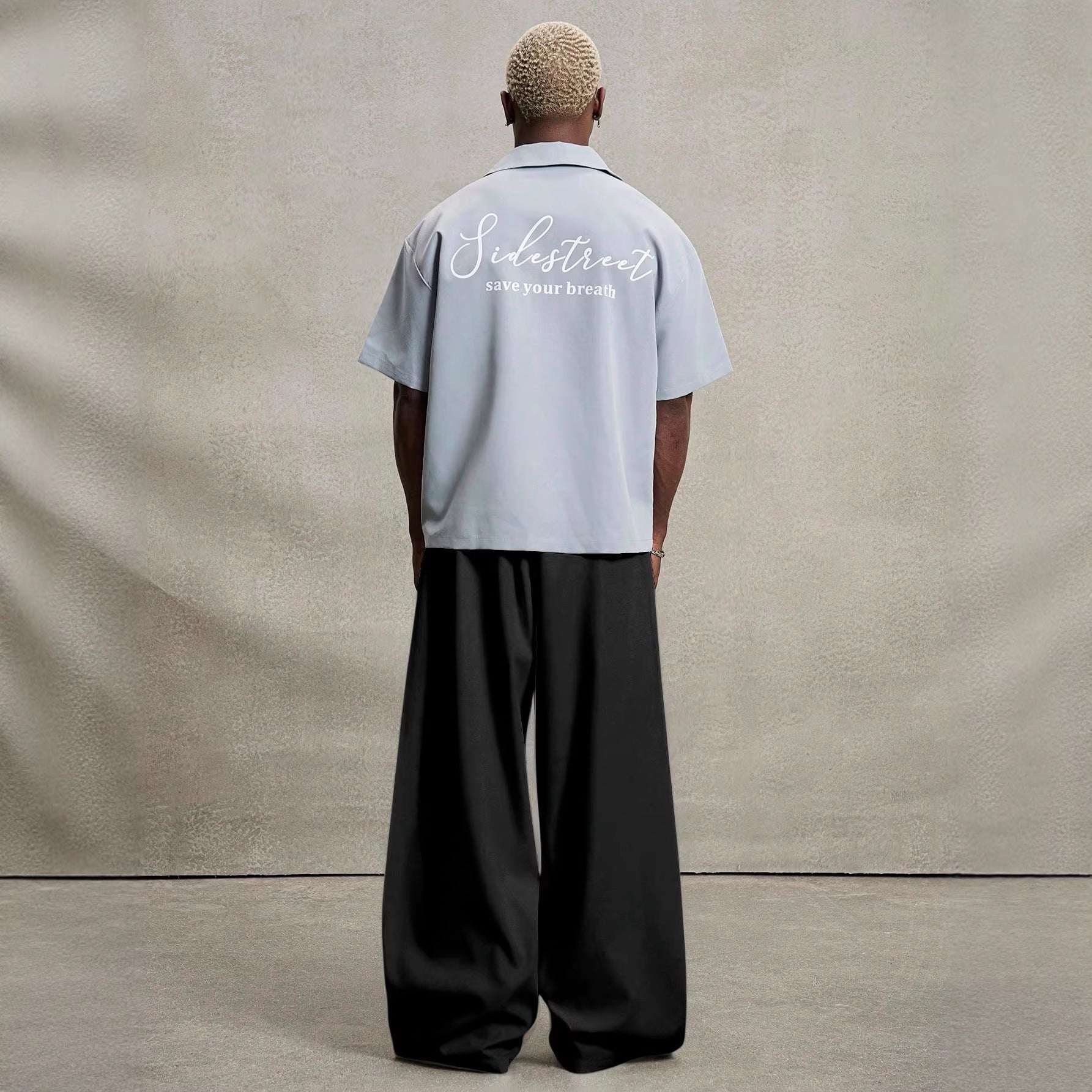 Drapy Straight - leg Wide - leg Casual Pants - Elevra