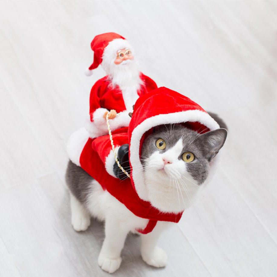 Fashion Christmas Clothes Green Elf Pet Dog Christmas Costume - Elevra