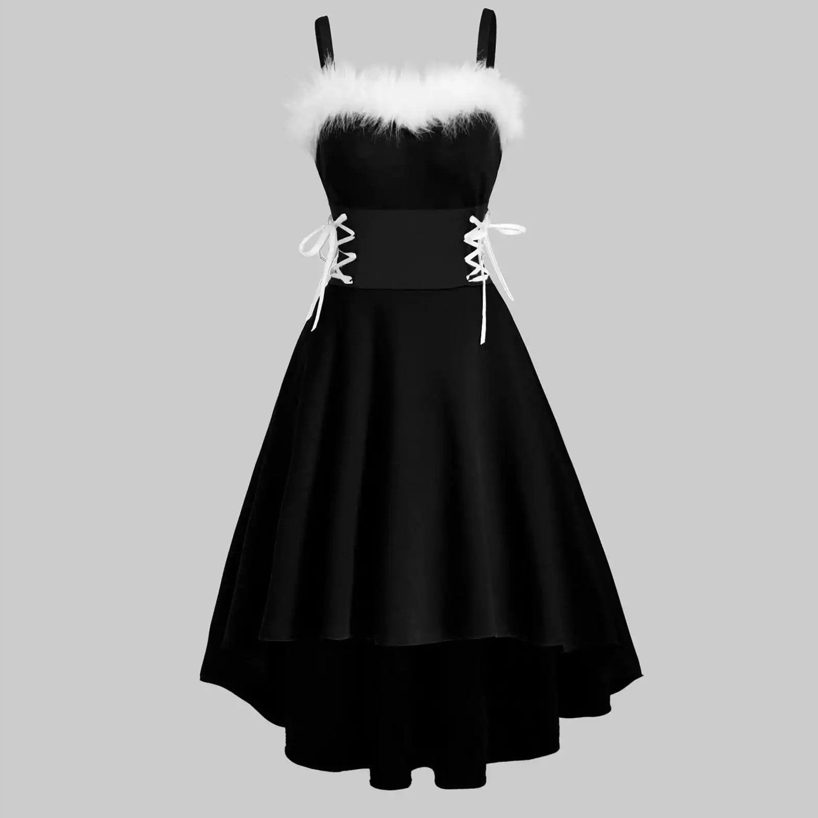 Lace Irregular Hem Dress – Elegant Women’s Party Dress - Elevra