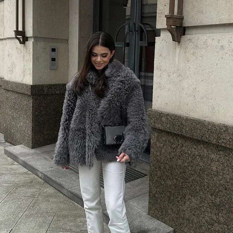 Lamb Wool Coat Female Coat Female Winter - Elevra