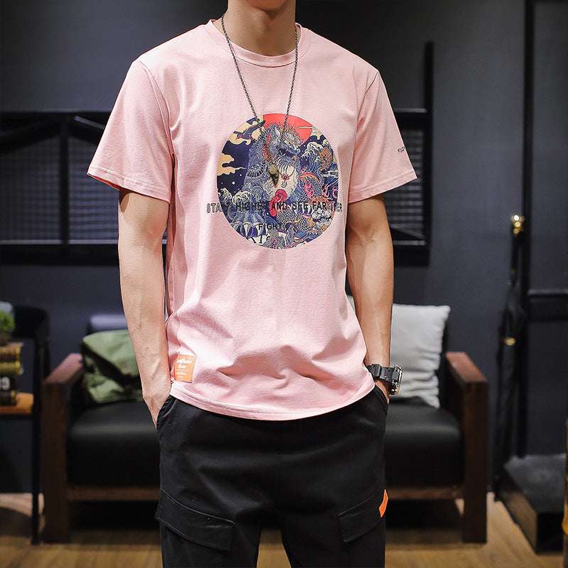 Large size T-shirt print T-shirt - Elevra