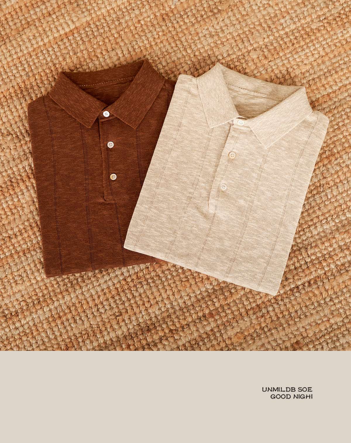Linen Cotton Blended Men's Lapel Knitted Polo Shirt - Elevra