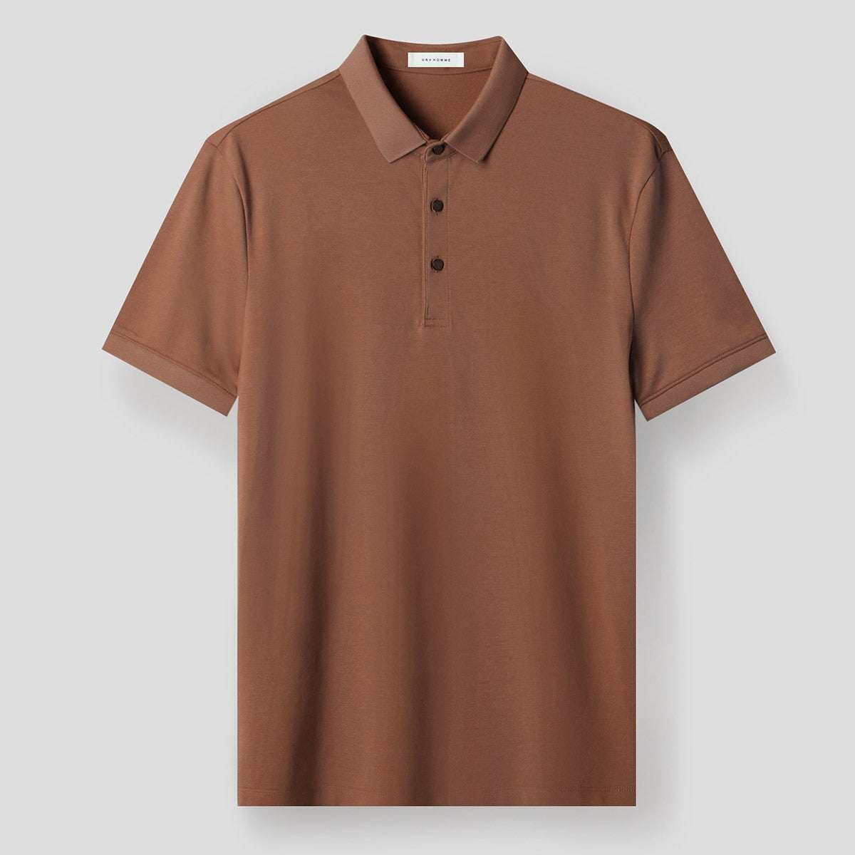 Long - staple Cotton Polo Shirt Short Sleeve Lapel T-shirt - Elevra