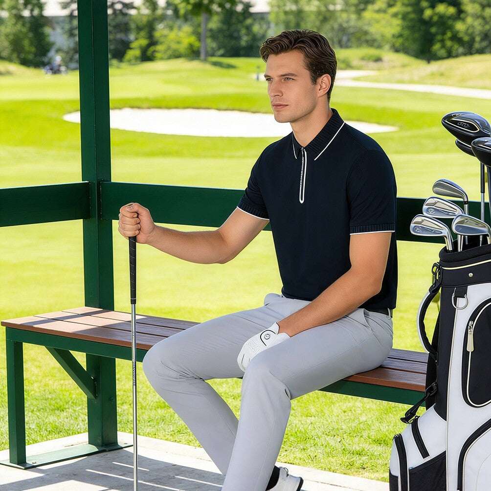 Mens And Womens Short - sleeve Golf Apparel - Elevra