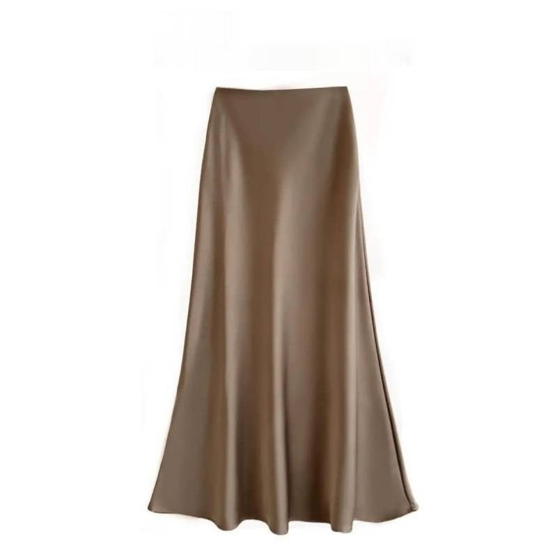 Satin Long Sleeve Women's Spring And Autumn Chiffon Shirt - Elevra