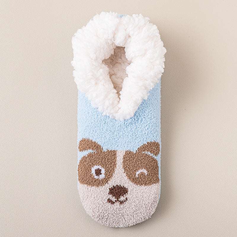 Thickened Indoor Non - Slip Socks – Warm Lambswool Room Socks - Elevra