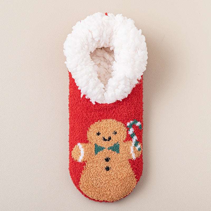 Thickened Indoor Non - Slip Socks – Warm Lambswool Room Socks - Elevra