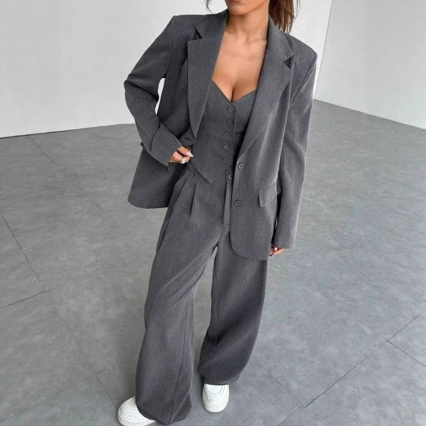 Women's Autumn And Winter Style Casual Three - piece Suit Pack - Elevra