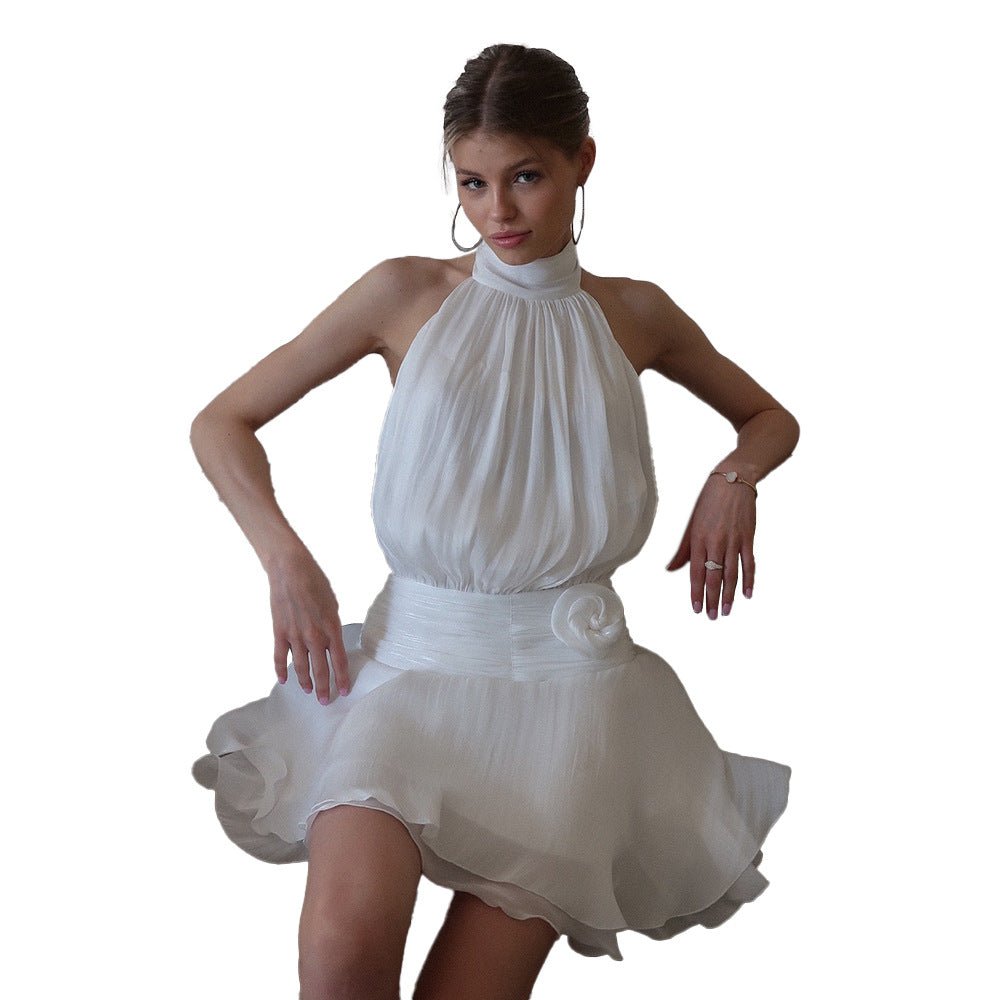 Women's Fashion Sexy Backless Sleeveless Dress - Elevra